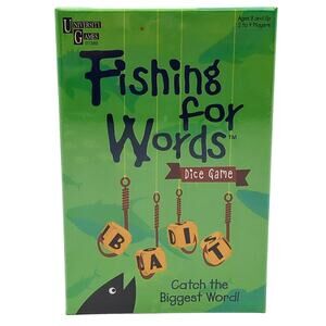 Fishing For Words Dice Game University Games Ages 8+ Brand New Factory Sealed